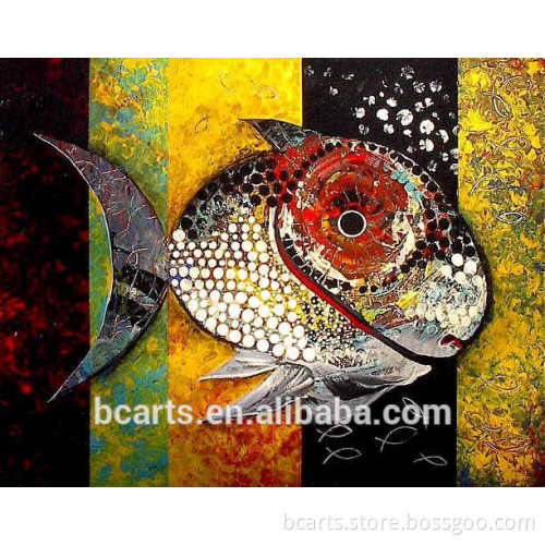 Colorful fish famous modern abstract watercolor paintings